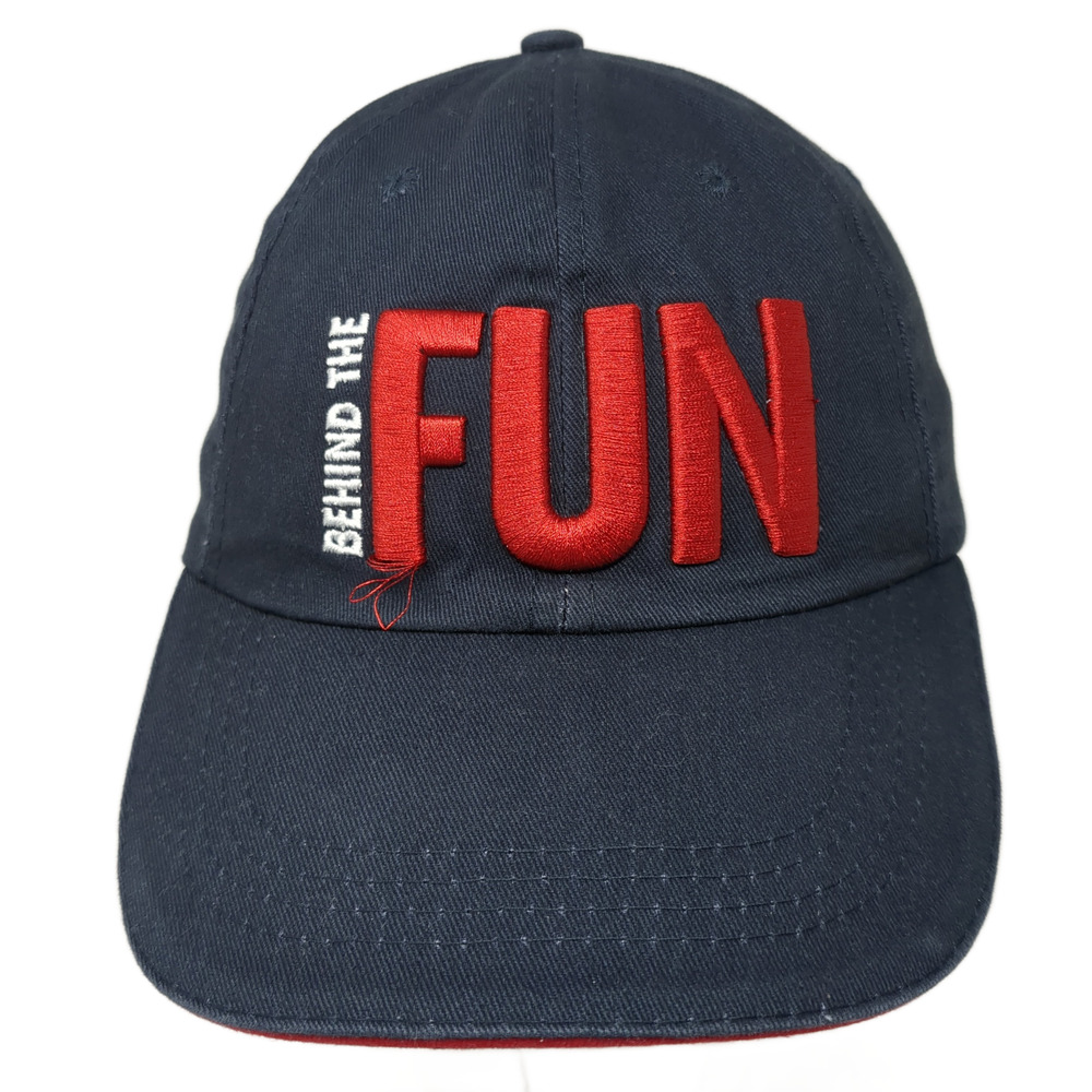 Behind The Fun Carnival Adventures Strapback Baseball Cap Blue One Size Y Not
